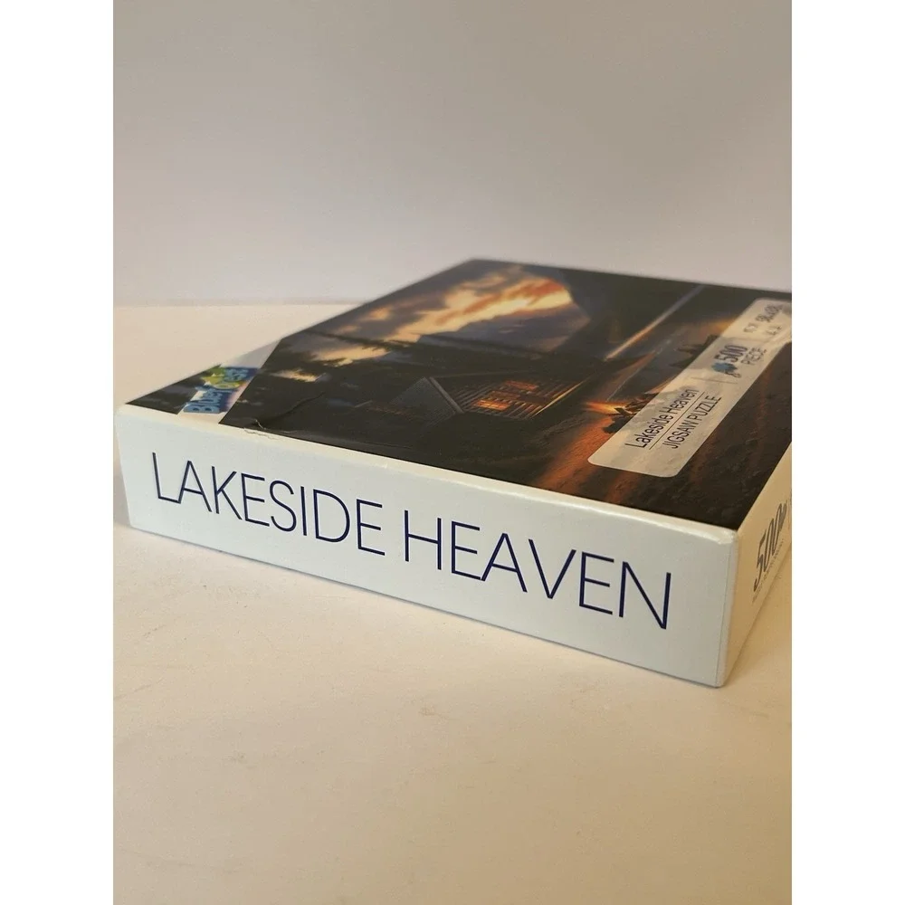 500-Piece Jigsaw Puzzle Lakeside Heaven by Blueforest Complete - Picture 3 of 5